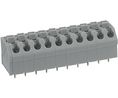PCB Terminal Block, THT, 5mm Pitch, 45 °, Spring Clamp, 5 Poles