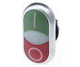 Double Pushbutton Momentary Function Pushbutton Black / White IP66 M22 Series Moller RMQ-Titan Pushbutton Switches