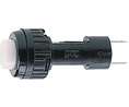 Pushbutton Switch Momentary Function 1NO Panel Mount Black / White