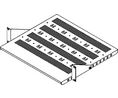 Fachboden 19/2HE verstellbar RAL 7035, 430mm, Hellgrau