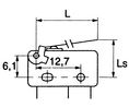 Flat lever Lever IP40 Switches