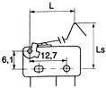Sliding lever Cam Follower Lever IP40 Switches