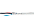 Multicore Cable, CY Copper Shield, FEP, 4x 0.24mm², 100m, Silver Grey