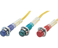 Indicator round Neon 240V 800uA Clear