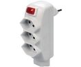 Branch Plug 4x CH Type J (T13) Socket - CH Type J (T12) Plug 250V Black
