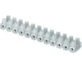 Terminal Strip, Natural, 25A, 450V, Poles - 12