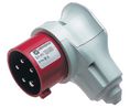 CEE Plug, Red, 5P, Cable Mount, 16A, IP44, 400V