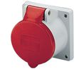 CEE Socket, Blue, 3P, Panel Mount, 4mm², 16A, IP44, 230V