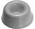 Rubber Feet, Hemispherical, 22.3x22.3x10.1mm, 70 Shore A, White