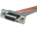 DE-09 Micro-D male connector, 3A