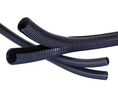 Corrugated tube, split, 15.5mm, Polyamide 6, Black