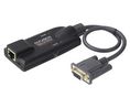 KVM Adapter, 1x RJ45 Socket / 1x Mini USB-B Socket - 1x DB-9 Socket