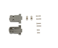 D-Sub plastic hood, DE-09, Plastic, Pack of 5 pieces