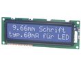 Dot Matrix LCD Display 9.66 mm 1 x 16
