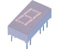 7-Segment LED Display ELS-401 Orange 10.16mm 635nm 1.2mcd 2V THT Common Cathode