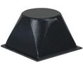 Rubber Feet, Cylindrical, 20.6x20.6x13.1mm, 70 Shore A, Black