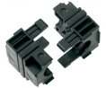 Afdichtingsinzet voor kabelingang, 6 ... 9mm, Polypropyleen (PP), Kabelinvoeren 1, Zwart
