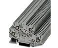 Double-level terminal block, Spring Clamp, 4 Poles, 500V, 22A, 2.5mm², Grey, Pack of 5 pieces