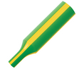 Heat-Shrink Tubing Polyethylene, 2 ... 6.4mm, Green / Yellow, 1m, Pack of 2 pieces