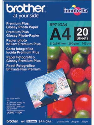 BP71-GA4 | Brother Paper, Photo, A4, 297 210mm, 20 Sheets | Distrelec Germany
