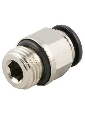 SMC Gerade Verschraubung mit Tülle M-AU - miniatur - Messing - Schlauch-Außen- 3 bis 6 mm - M3