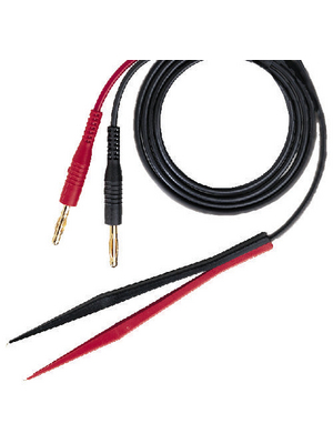 Surface Mount Device Probe Silicone Gold-Plated Beryllium Copper 1.2m Black / Red