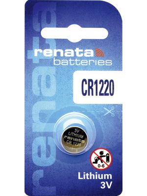 thumbnail image 2 of CR1220 Renata 3 Volt Lithium Coin Cell Battery (1 2 of 12