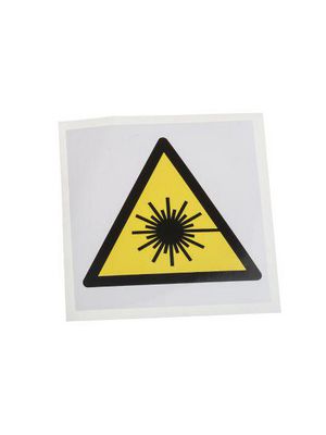 Étiquette de sécurité, Carré, Noir / jaune / Blanc, Chlorure de polyvinyle (PVC), Avertissement, 1pièces