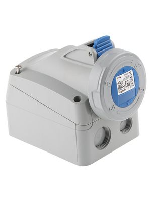 CEE Socket, Blau, 2PE, Wandmontage, 4mm², 16A, IP66 / IP67, 250V