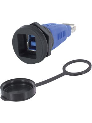 1310-1030-02 | Encitech Connectors Feed-Through Adapter with Protective  Cap, USB 3.0 B Socket - USB 3.0 A Socket | Distrelec International