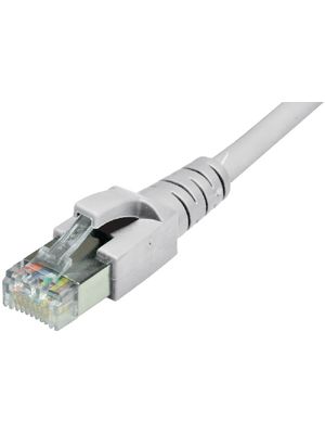 Patch Cable, RJ45 Plug - RJ45 Plug, CAT6a, S/FTP, 500mm, Grey