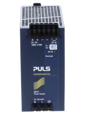QS10.121 | Puls DIN Rail Power Supply 92% 12V 15A 180W Adjustable