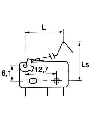 Microcommutateur SNAP ACTION XCG5-81Z1 Sans Levier SPDT ON-(ON) - SAIA-BURGESS