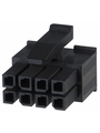 Straight Crimp housing, 3 mm, 8 Pole